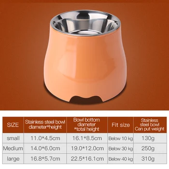 Fenice-Stainless Steel Pet Feeding Bowls, Food and Water Feeder, Pet Drinking Dish, Puppy Supplies, Small Dog Accessories 5