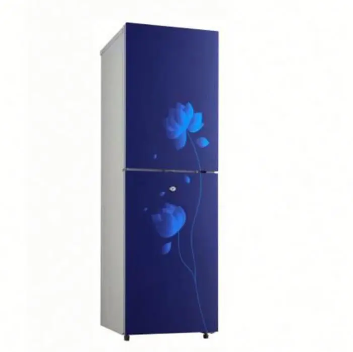 225L High Quality R134a Fashion Glass Door Defrost Fridge Glass Door With Key and Lock