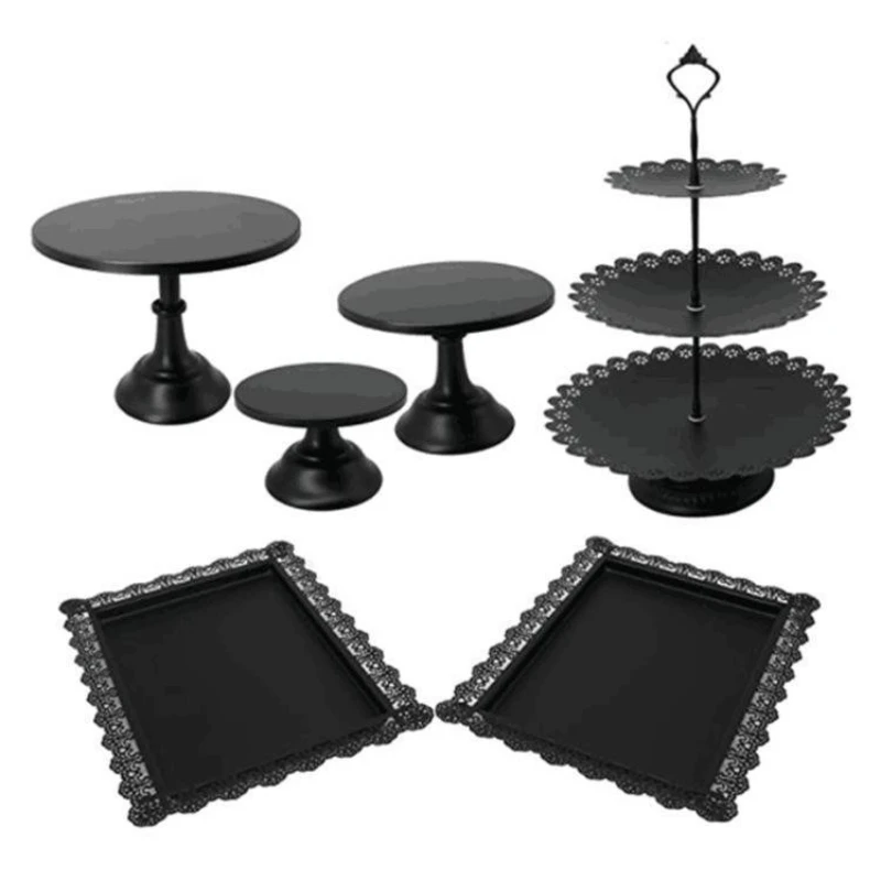 

Golden hollow cake rack wedding props dessert table ornament dessert shop dim sum cake rack combination