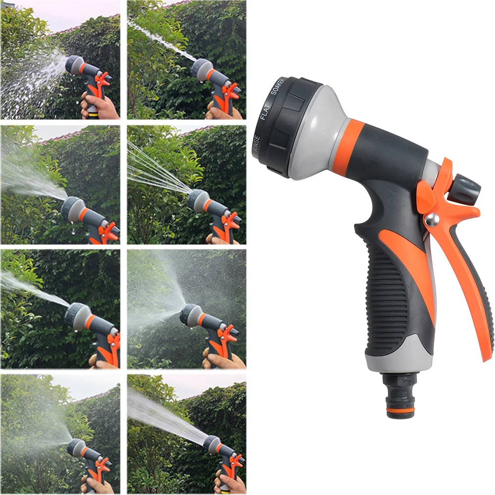 8 Modes High Pressure Watering Gun Garden Spray Irrigation Watering Nozzle Plant Lawn Yard Watering Sprinkler Sprinkler Cleaning