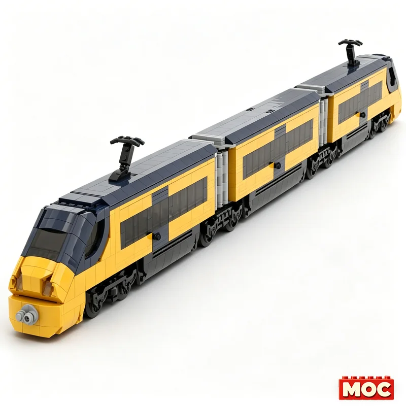 1946Pcs High Speed Train City Minifig Scale RC NS Livery Motorized Custom Building Blocks Train Model Educational Toy Collectors
