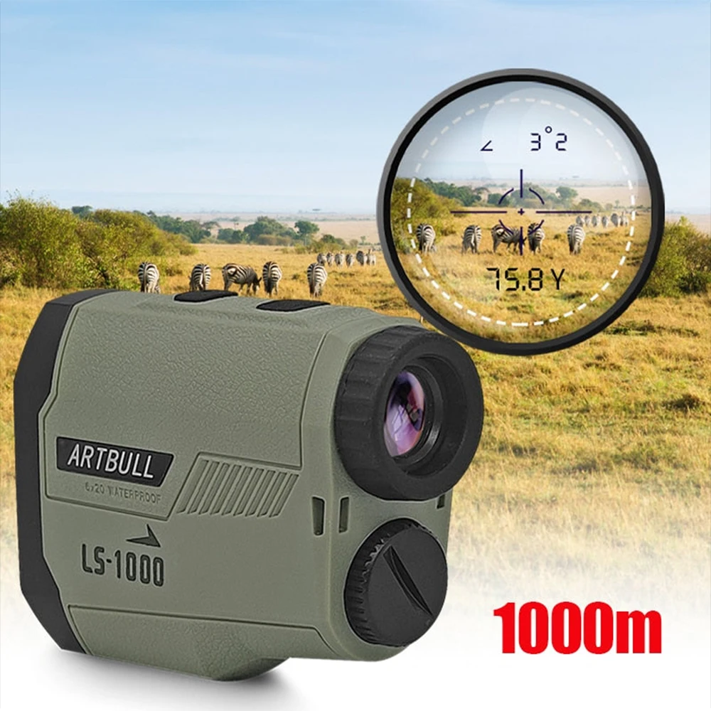 Golf Telescope Range Finder 650m 1000m Precision Locking Altitude and Angle Measurement Flag Locking Ramp Correction