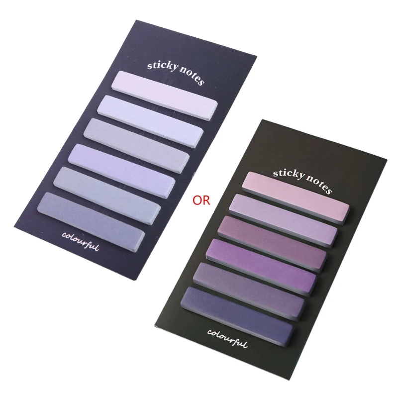 แบบพกพาดัชนีแท็บบุ๊คมาร์คสติกเกอร์กระดาษขจัดคราบสะอาด Morandi สี120x