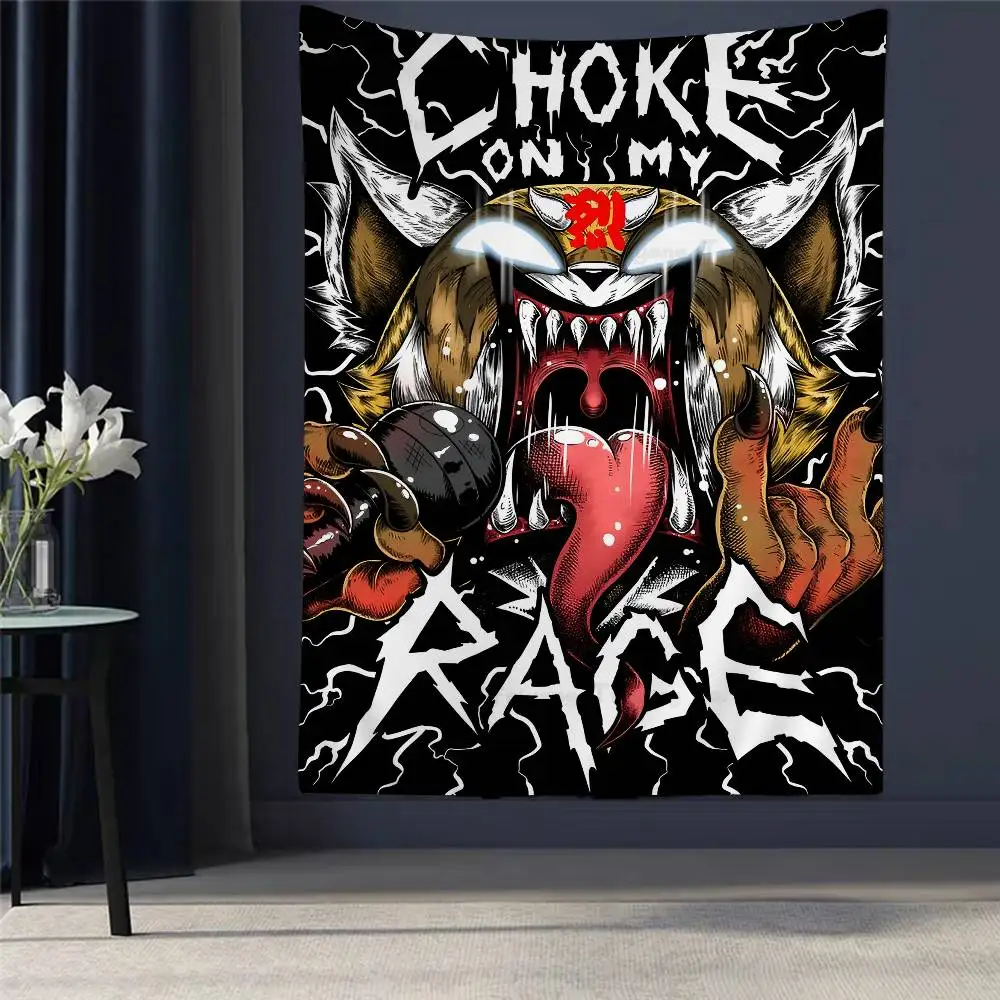 

Aggretsuko Anime-Rock DIY Wall Tapestry Art Science Fiction Room Home Decor Wall Art Decor