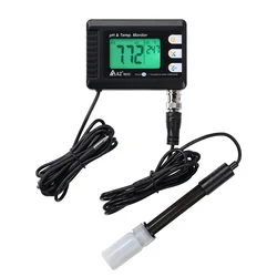 AZ8605 pH meter temperature monitor wall mounted industrial PH tester aquaculture fish tank PH tester thermometer Water ph met