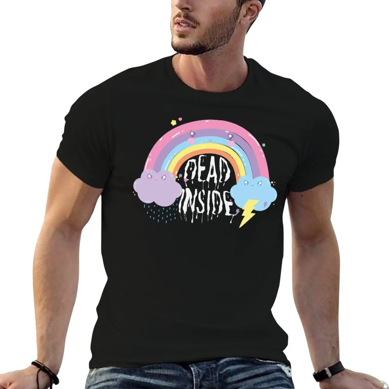 Dead Inside T-Shirt t shirts for man graphic funny t shirts for man cotton soft t shirts for man cotton T-shirt