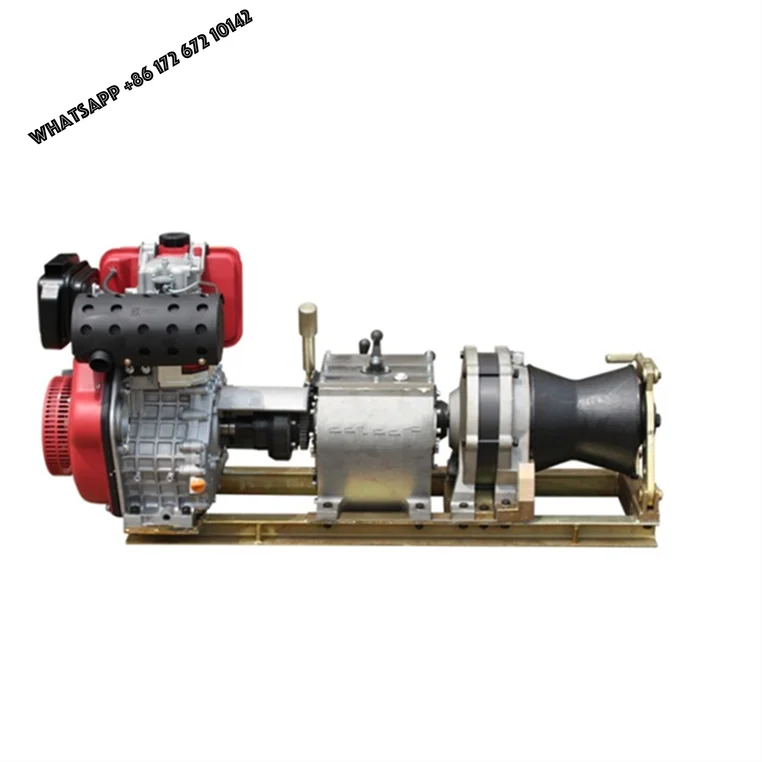 5Ton  engine cable pulling winch wire rope capstan hoist winch
