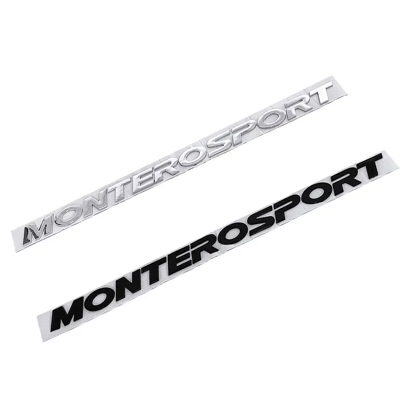 MONTERO SPORT logo hood badge label car stickers for Mitsubishi Montero Three-dimensional logo front head trunk refit decals