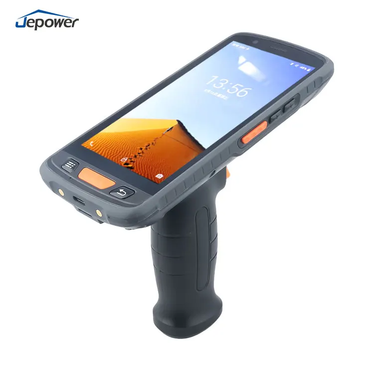 

Rugged 4G LTE Android PDA With NFC Handheld Barcode Scanner And Printer Stock Available