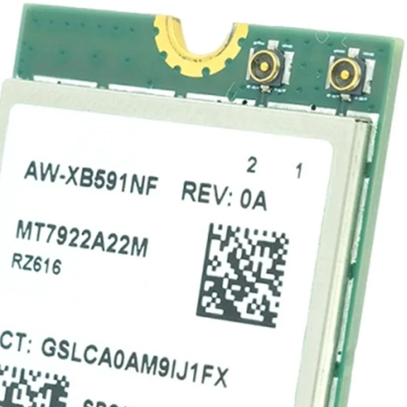 XB591NF MT7922 Тройная полоса 2.4G 6G Беспроводная сетевая карта 2400 Мбит / с Wi -Fi 6E Technology M.2 Designing