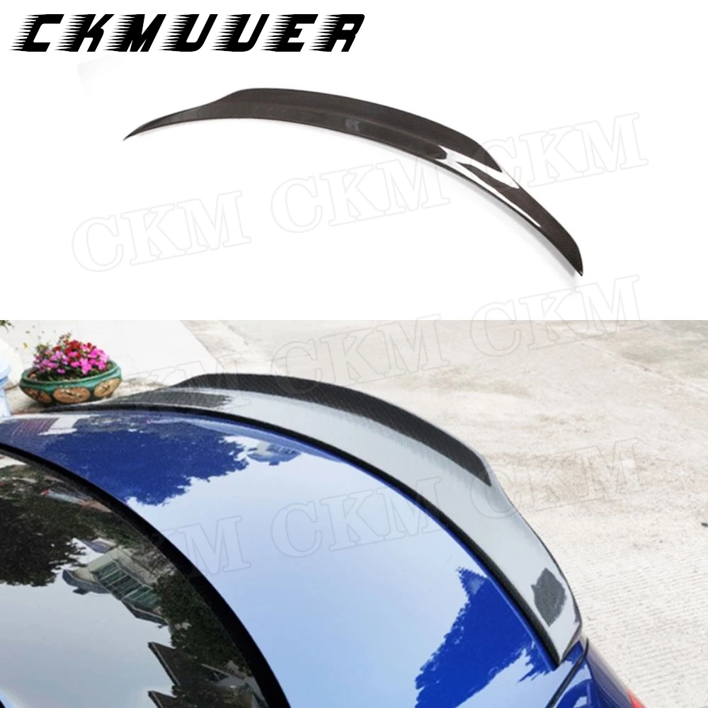 

CKMUUER Carbon Fiber For Mercedes Benz CLA Class W117 CLA180 200 220 250 260 CLA45 AMG 2013-2019 P Style Rear Trunk Lip Spoiler