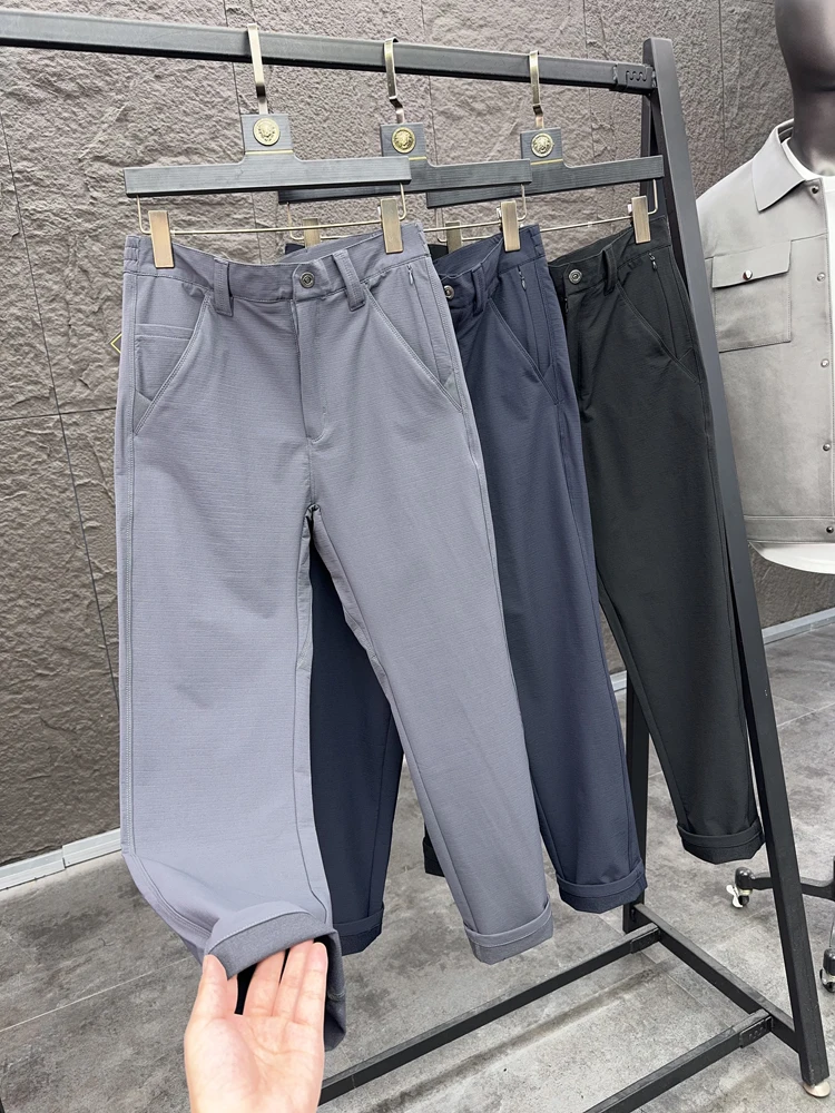 

Мужские осенние уличные повседневные прямые брюки, удобные широкие эластичные брюки для отдыха SVIP Xiong 800, функциональные 3D