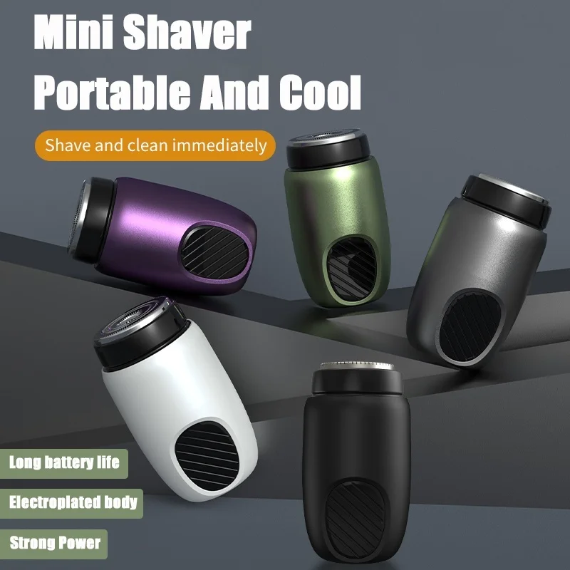 Mini Electric Shaver Rechargeable Type-c Charging Car Portable Shaver Strong Power No Residue Men Women Home Razor New