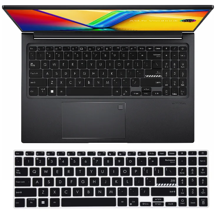 Dla Asus Vivobook 15 2023 F1504 X1504 X1504ZA X1504VA X1504Z X1504V 15.6 cala silikonowa klawiatura laptopa pokrywa skóry