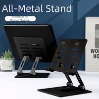 Rotating 360° Rotation Tablet Stand Heat Dissipation Multi Angle Tablet Holder Foldable Metal Tablet Phone Bracket Universal