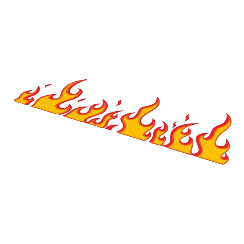 2PCS Flame Motorcycle Stickers Motorbike Fairing Fuel Tank Side Panels Helmet Sunscreen Decoration Vinyl Decals Moto Accessories