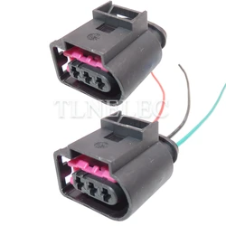 3 Pin Way Automotive Engine Fuel Track Pressure Sensor Waterproof Socket With Wires Car Wire Harness Connectors 4D0971993
