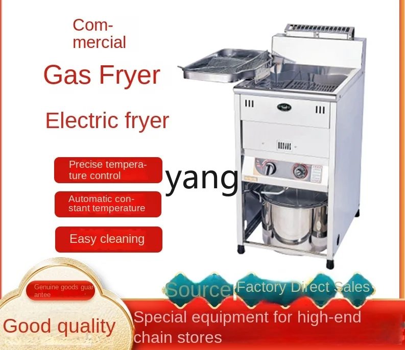 CX Large Capacity Single and Double Cylinder Deep Frying Pan Commercial Vertical Electric Fryer Chicken Chop Oil Bar Machine