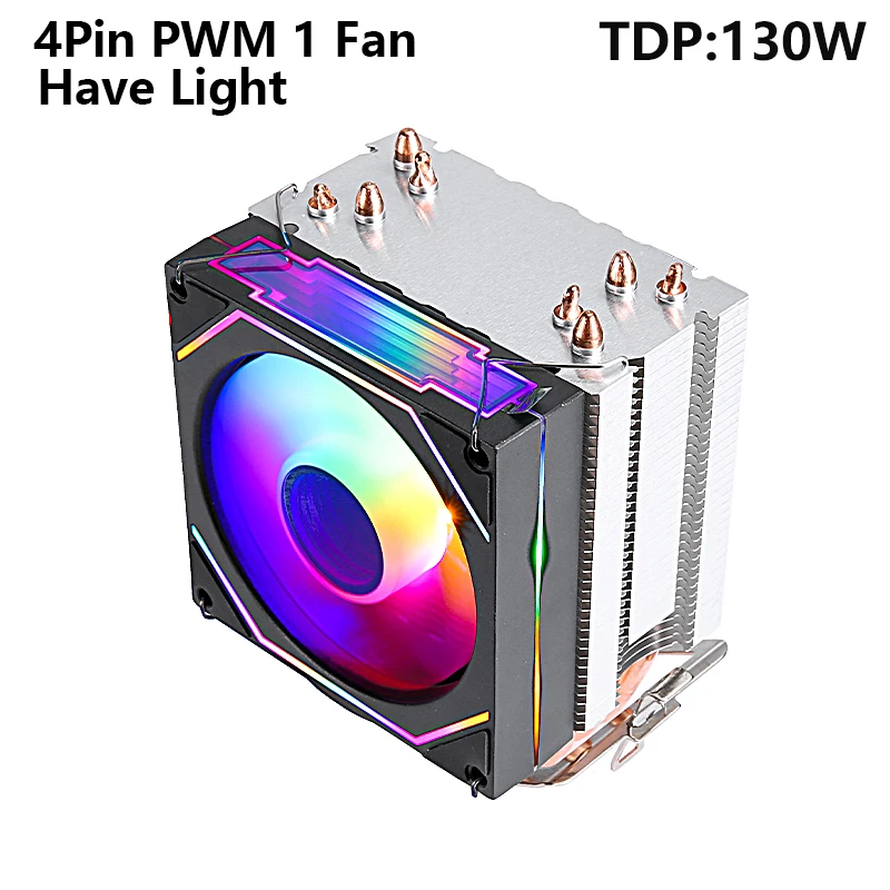 4 Heat pipes 1 Fan-