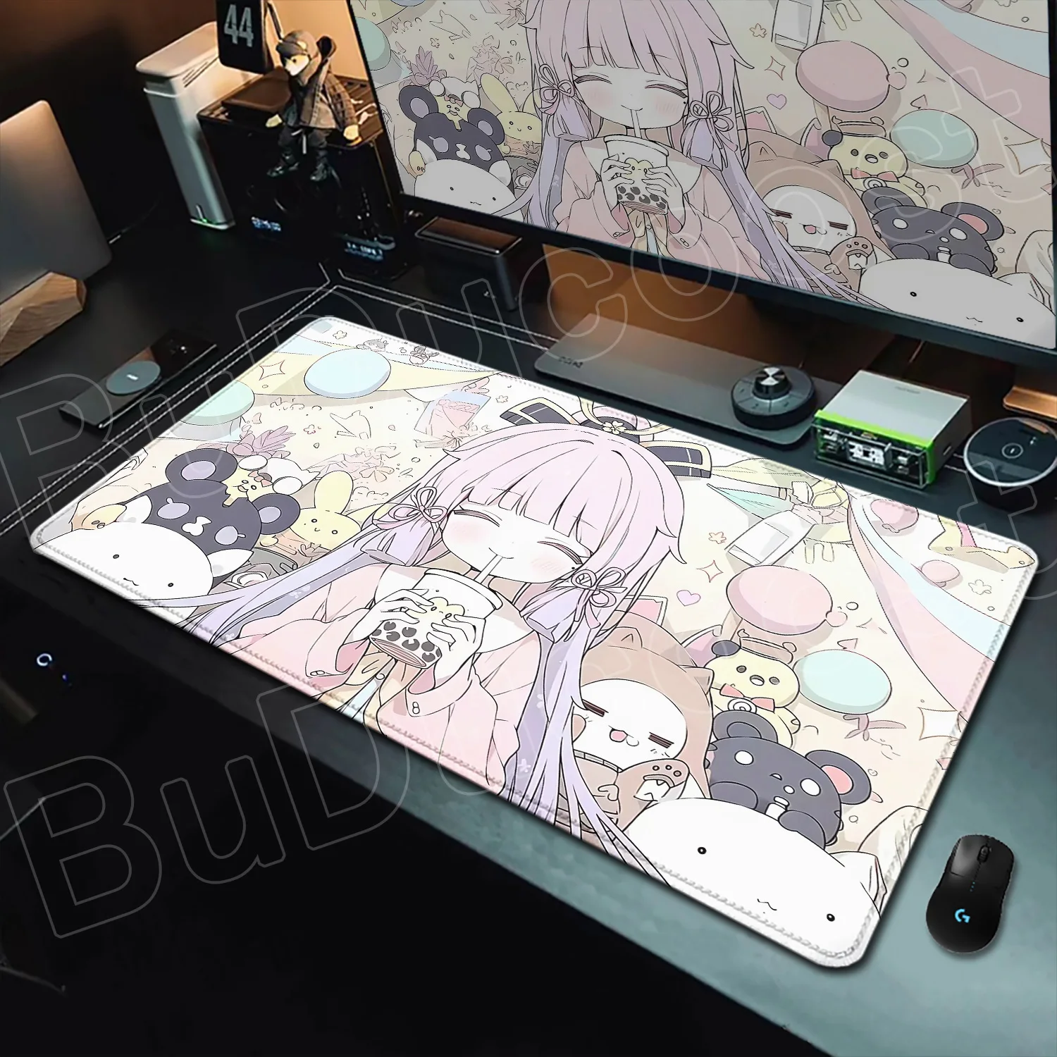 

Cute Girl Kamisato Ayaka Mouse Pad Laptop PC Game Mousepad Computer Accessories Large Desk Mat HD Print Anime Rug Genshin Impact