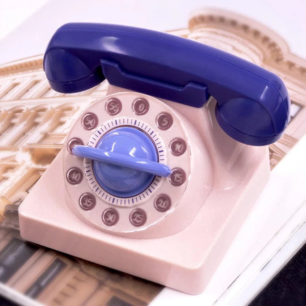 THIVN-Cartoon Phone Shaped Mechanical Winding Manual 360 Degree Rotating Timer, Suitable For Children's Learning Organizer