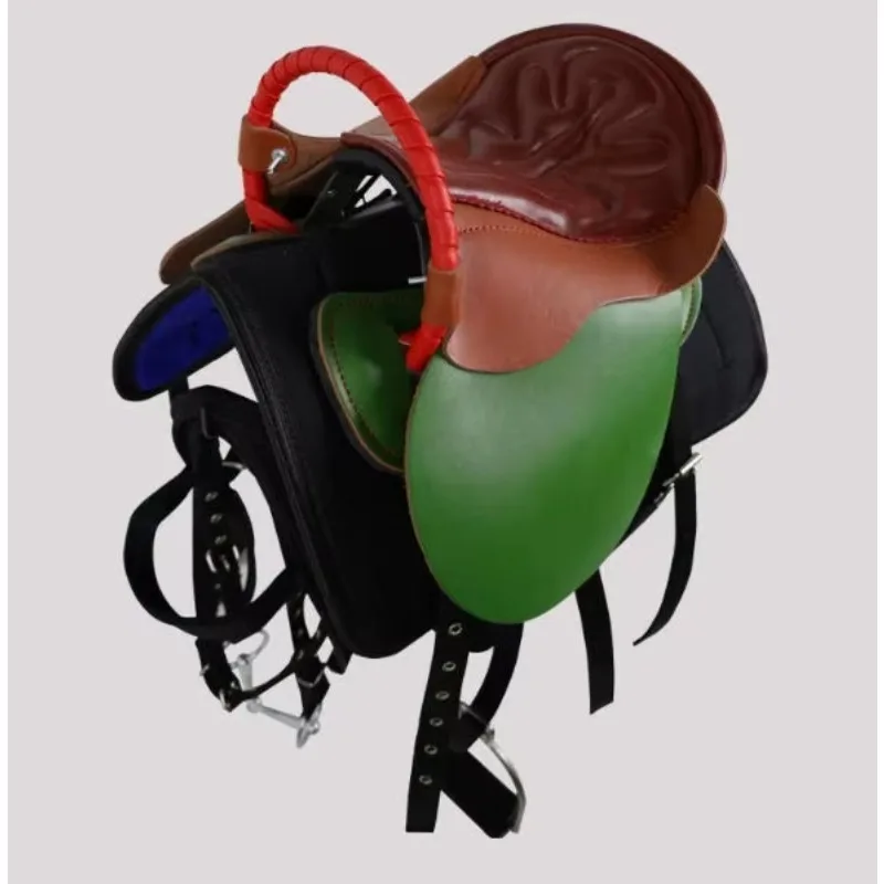 

Small Horse Tourist Saddle Full Set of Horse Equipment Accessories, Riding Gear, Saddle, Equestrian Supplies, Tourist Saddle