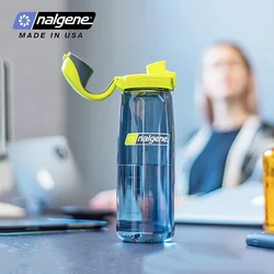 Nalgene 700ml Flip Cap Water Bottle Durable Tritan Sports Cup for Camping Hiking Gym Travel Leakproof Safe