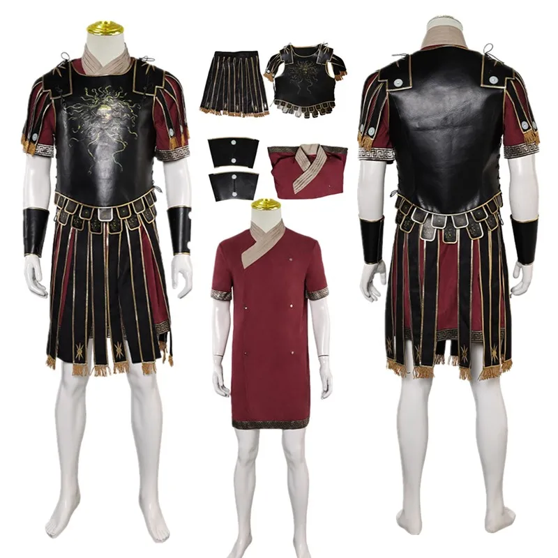 

Marcus Cosplay Costume 2024 Gladiator Roleplay Medieval Knight Fantasy Men Armour Shirt Outifts Halloween Carnival Party Suit