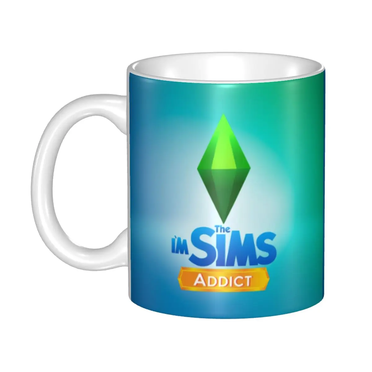 Tazas de cerámica de Los Sims para videojuegos, tazas de café personalizadas, regalo creativo