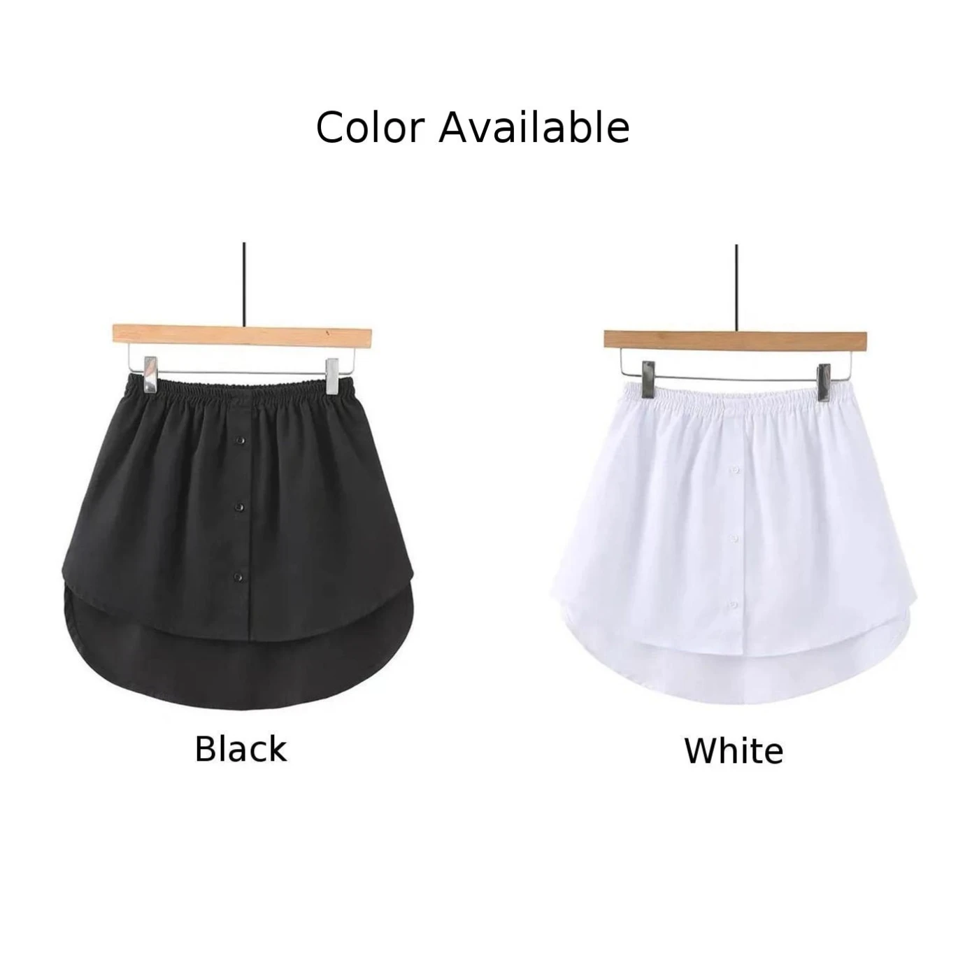 تنورة ذات طبقات مع قاعدة قابلة للفصل، تصميم مكون من قطعتين، تنورة قصيرة أنيقة للنساء، ملابس منزلية غير رسمية، أبيض وأسود S-XL #5