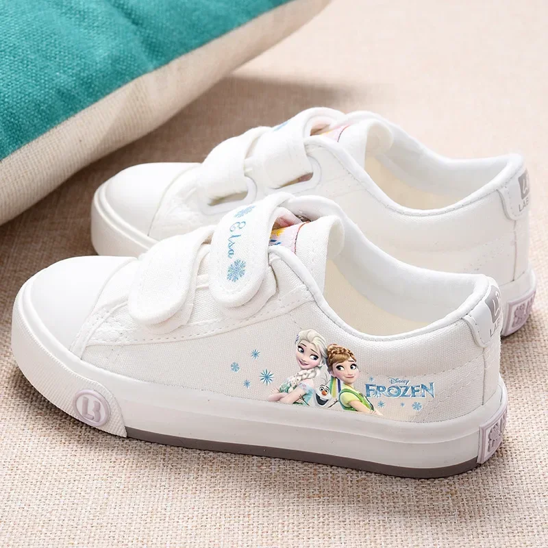 

children's cartoon Elsa princess girl casual shoes non-slip soft-soled sneakers student running canvas shoes