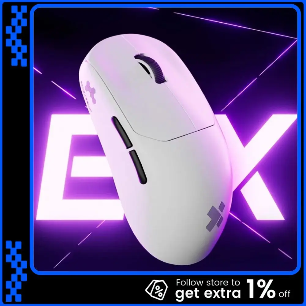 XIBERIA EX Wireless Mouse Double 8k PAW3950 Low Latency and Stable Performance Ergonomics Esports Gaming Mouse PC Accessories