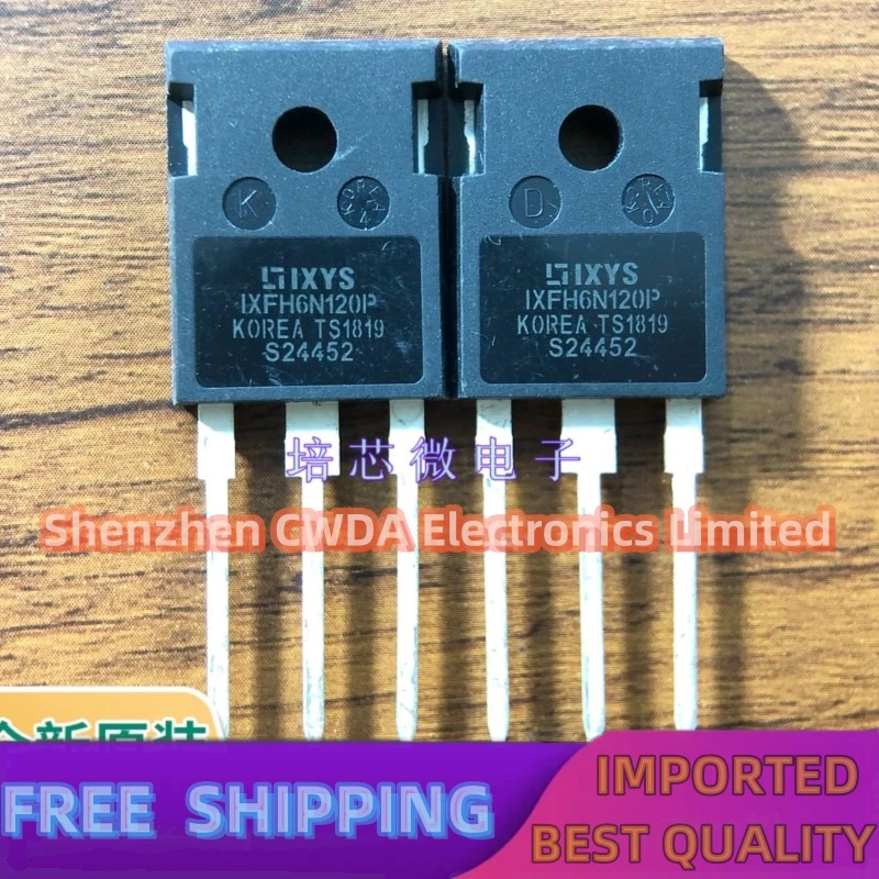 10PCS-20PCS  IXFH6N120P  6A1200V  MOS TO-247  In Stock Can Be Purchased 