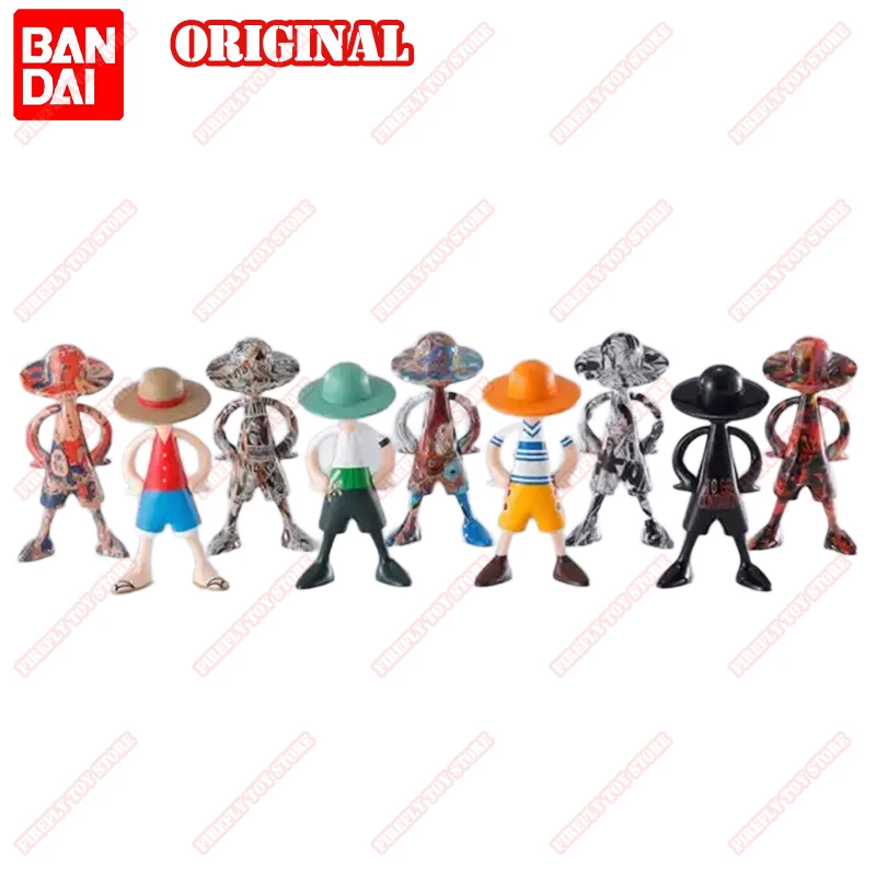 

BANDAI Original One Piece Luffy's Archive Of Adventure Vol.1 Monkey D. Luffy Anime Figures Action Model Toys