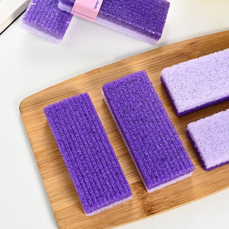 

‌PU Pumice Stone Foam Foot File Dual Color Callus Remover Exfoliator for Dry Cracked Fee Rough Skin Professional Manicure Kit‌