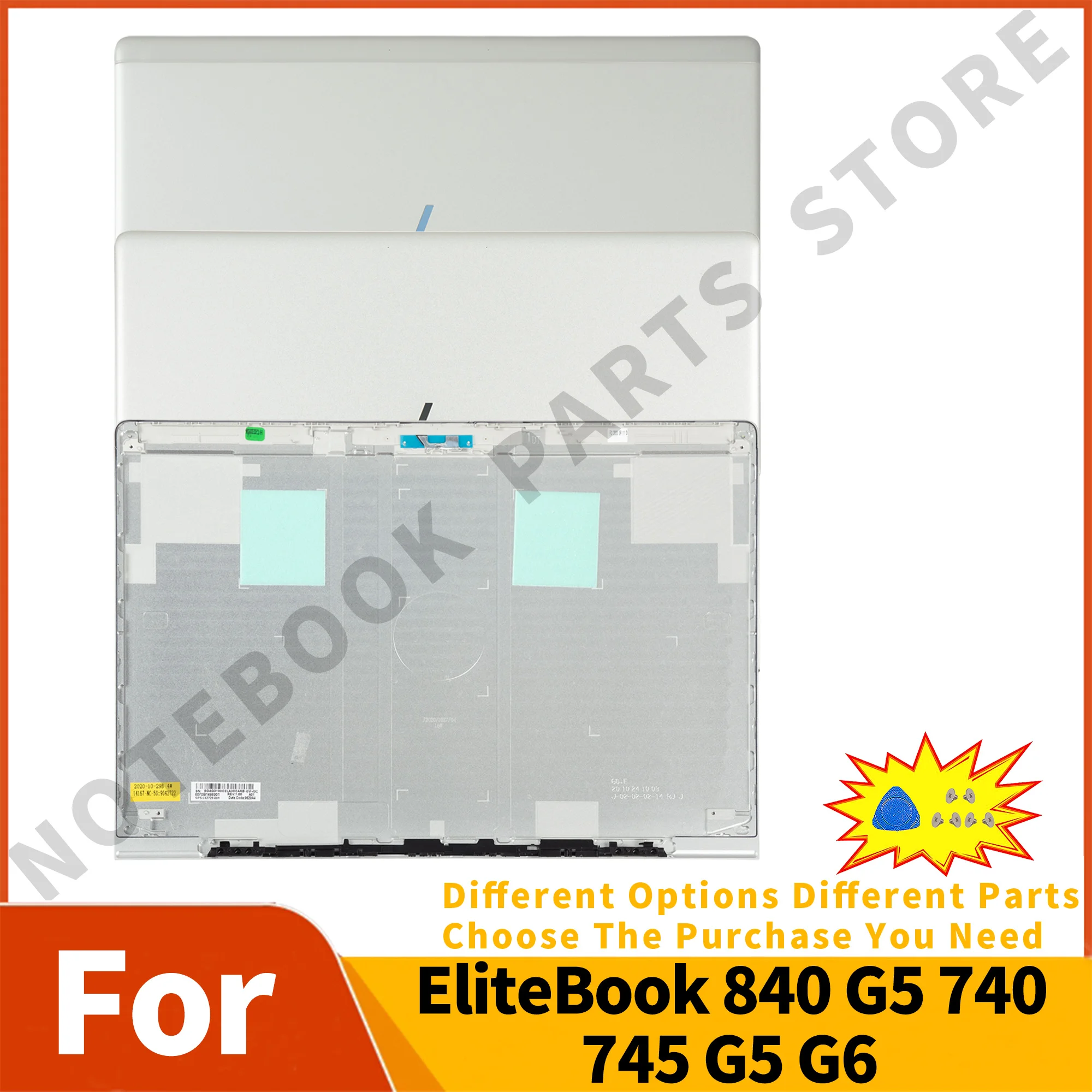 

New Case L15501-001 For EliteBook 840 G5 G6 740 G5/G6 745 G5/G6 Back Cover Notebook Parts Replace Silver