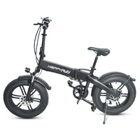 Happyrun HR-2006 Electric Folding Bike 350W Motor 36V 10Ah Battery 20inch Snow Tires 50km Range 25km/h Max Speed Dual Disc Brake