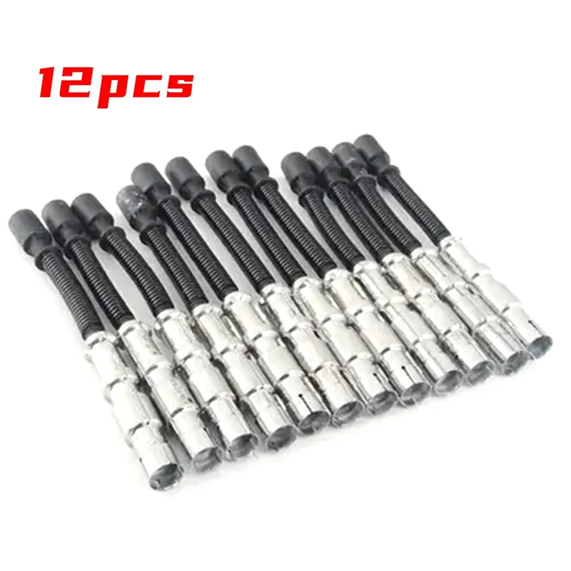 12PC Spark Plug Wires Ignition Wire For Benz C E Class E320 W210 W203 W211 W220 W251 C240 C320 C55 1121500118 1121500218 Parts-A