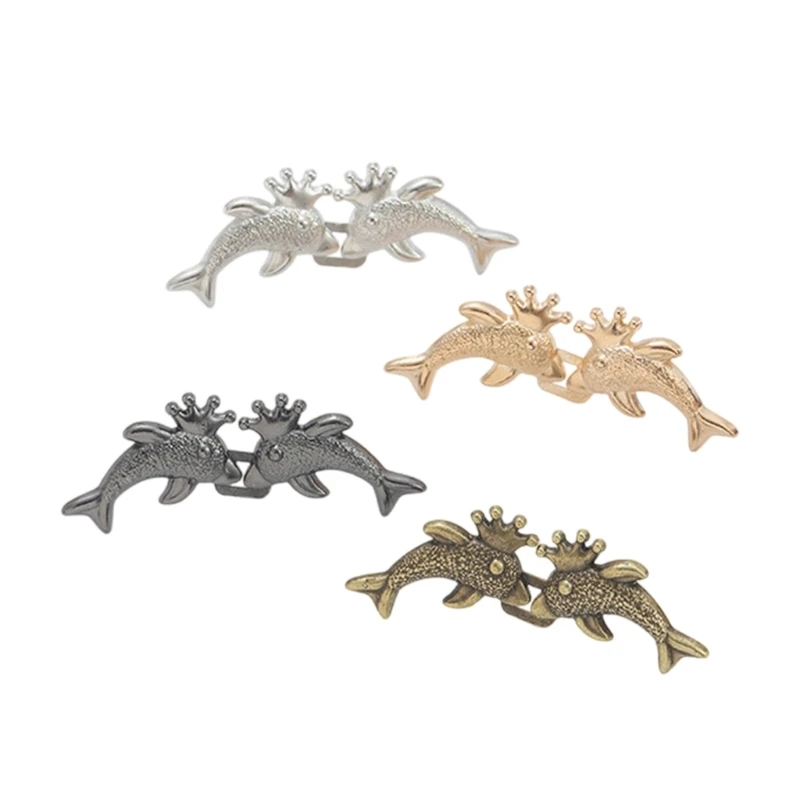 Dolphin Tighten Waist Button Metal Button Fastening Detachable for Pants