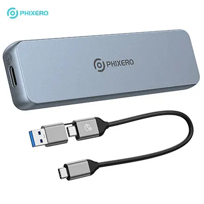 

10Gbps M.2 NVMe SSD Enclosure, Aluminum Alloy Type-C External Hard Drive Case, Max 4TB, Compatible with Windows/Mac OS/Linux