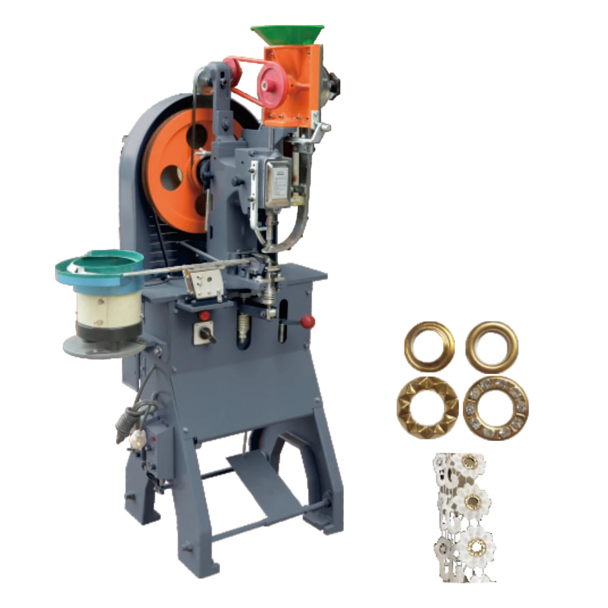 Automatic TH-989GM-2 Pneumatic Punching & Eyeleting Machine for Shoes & Clothes Motor Core Component for Riveting Applications