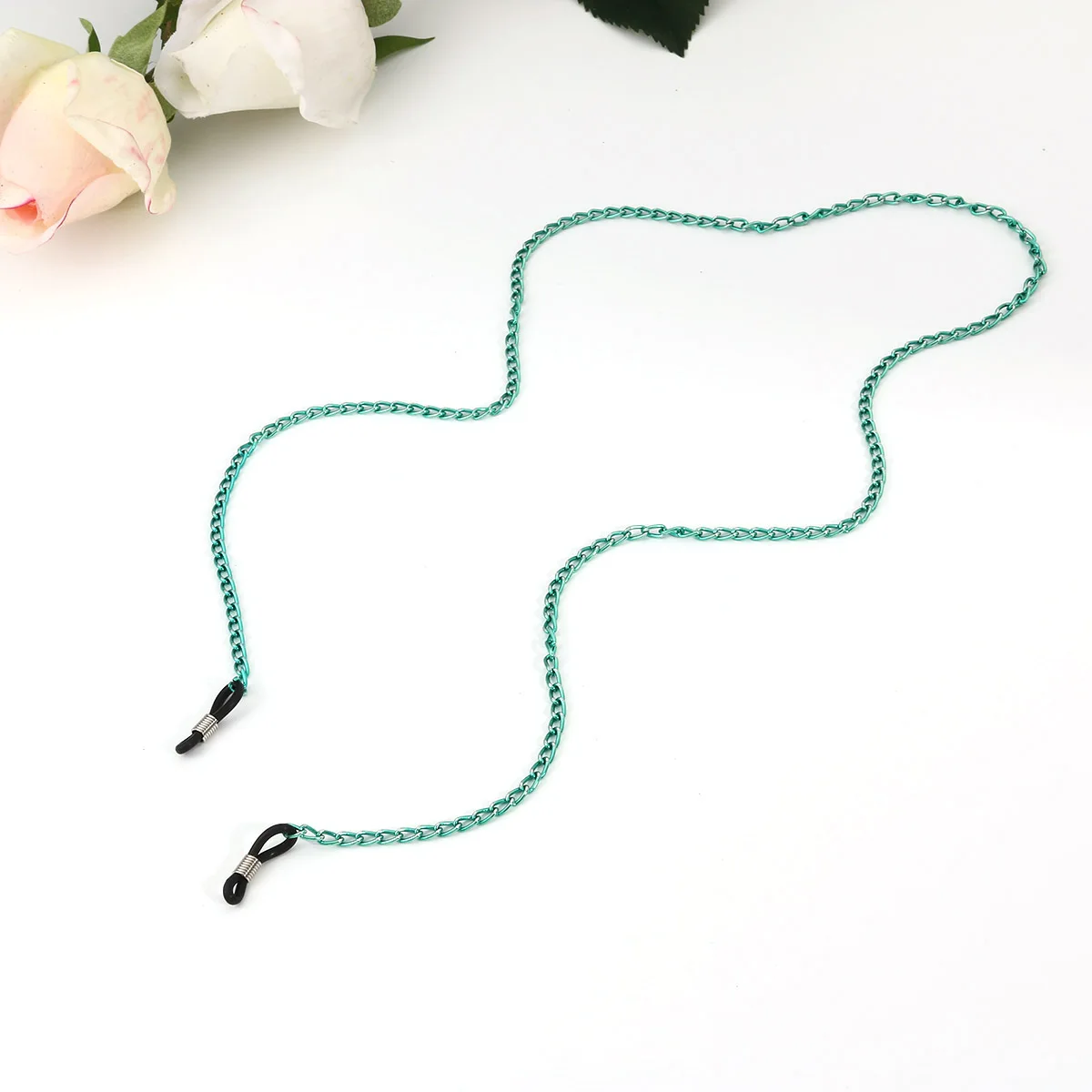 

3pcs Glasses Chain Pcs 65cm Beaded Metallic Cords Women Eyeglasses Sunglasses Anti Slip Sunglasses Chain Women Durable Aluminum