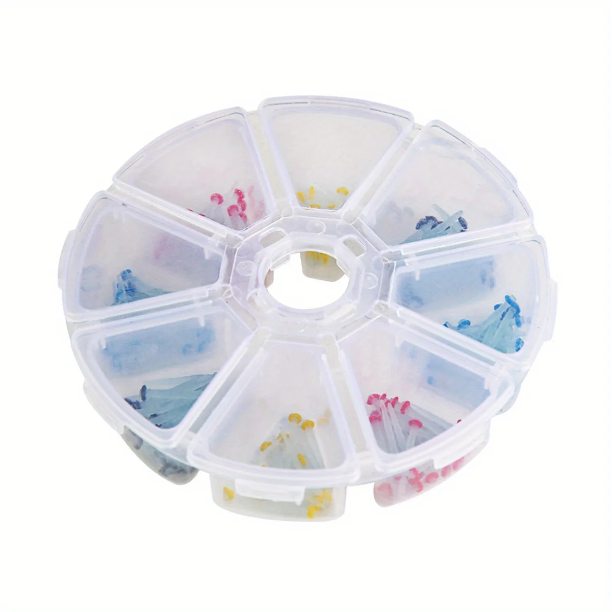 200Pcs/Box Dental Fiber Post Drills Screw/Straight Post Quartz Glass Thread Pile Kit Root Canal Restorative Materials