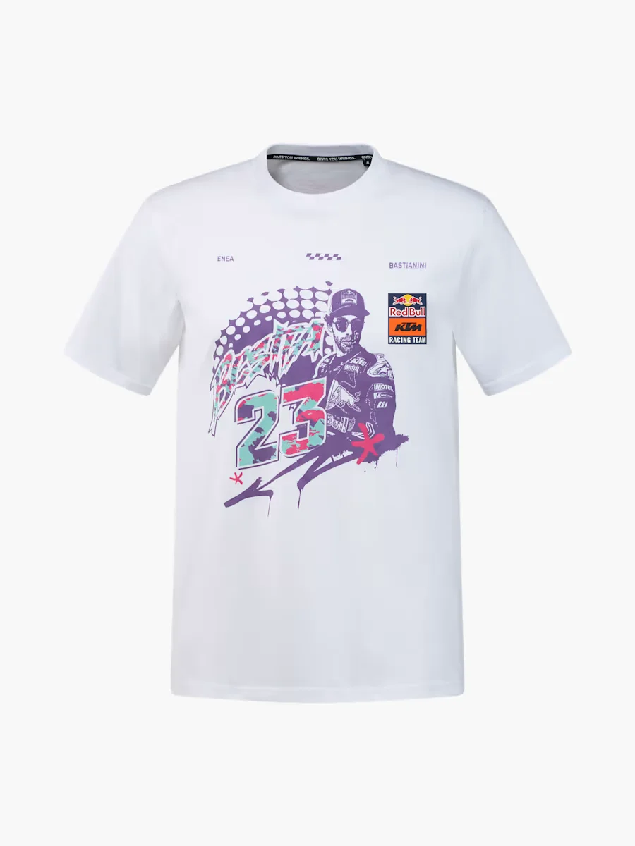 26-27 Adult Kids 100% Cotton Red Bull KTM MotoGP 23# Rider Portrait Graphic T-shirt Men Women Racing Fan Tee