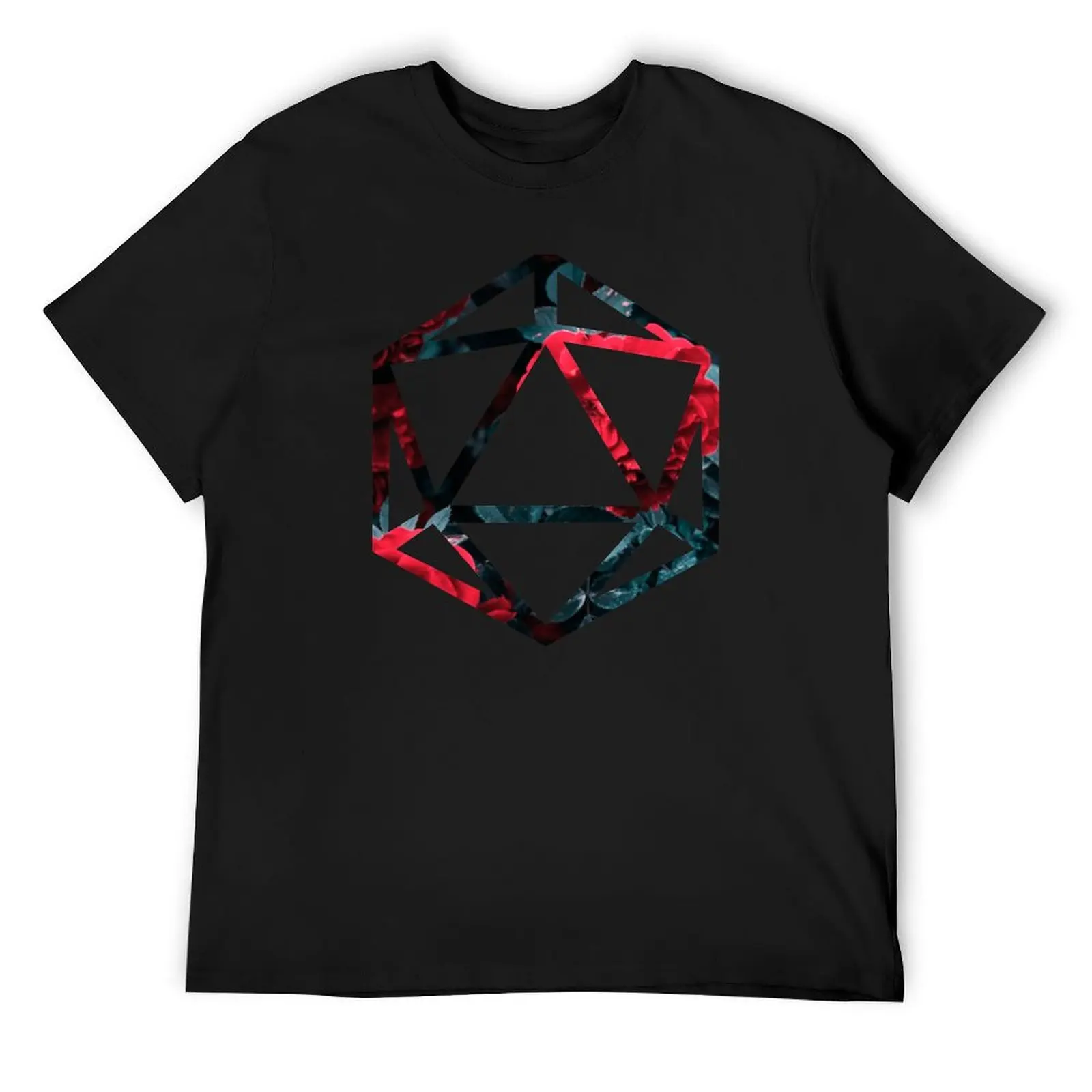 Red and Blue D20 T-Shirt man t shirt oversized sports fans slim fit t shirts for men