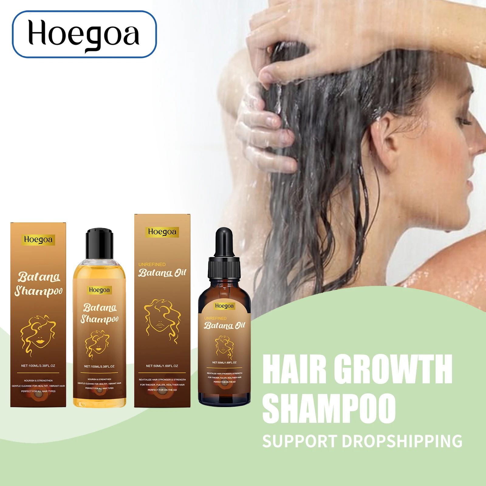 

Anti Hair Loss Shampoo Relieve Itchy Scalp Strengthen Hair Roots Treatment Baldness Improve Hair Density Batana Hair Growth Oil