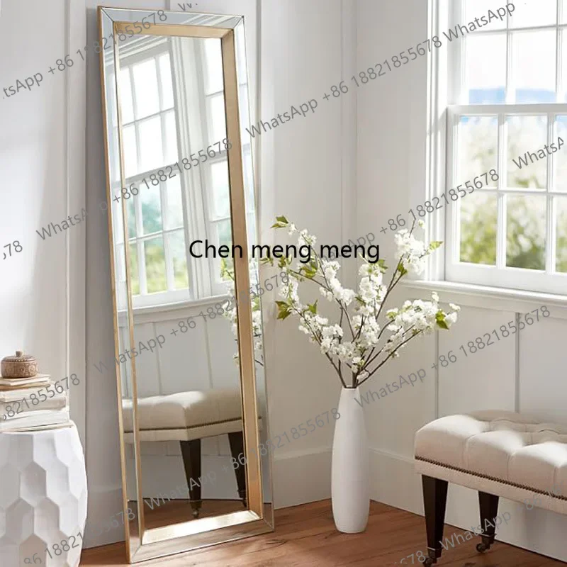 A139European fitting, full-length mirror, floor-to-ceiling, full-body mirror wall-mounted mirror large decoration