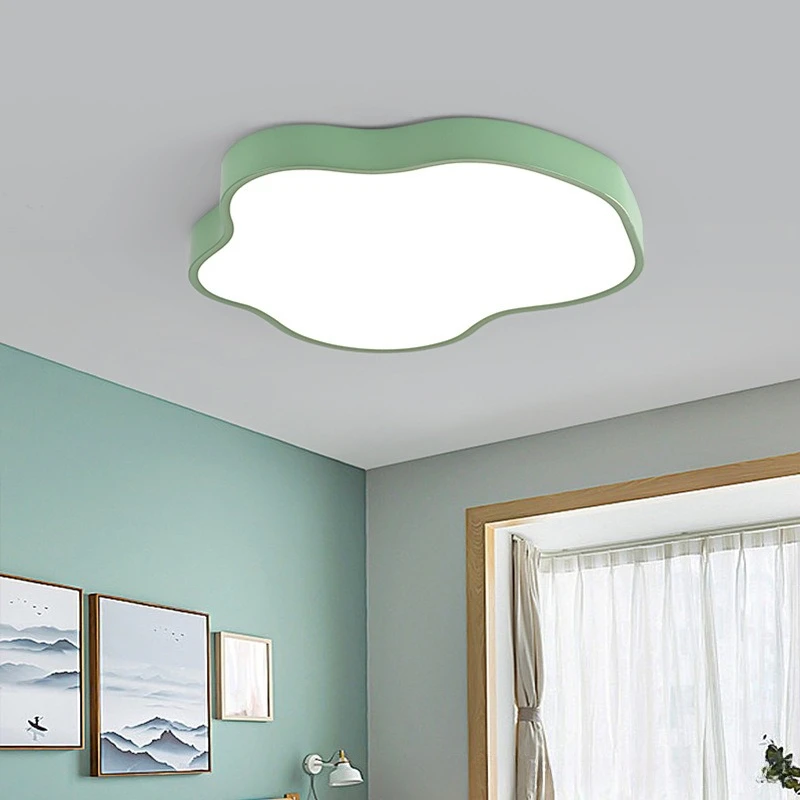 Bedroom LED Ceiling Lights Modern and Simple Children's Bedroom Study Creative Cloud Shape Nordic Interior LED Lighting Fixtures
