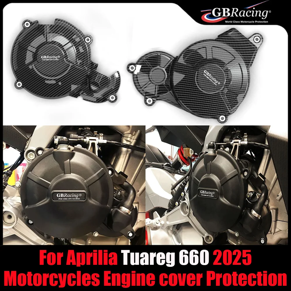 

2025 TUAREG 660 GBRacing Motorcycles Engine cover Protection case For Aprilia Tuareg 660 2022 2023 2024 Engine Covers Protectors