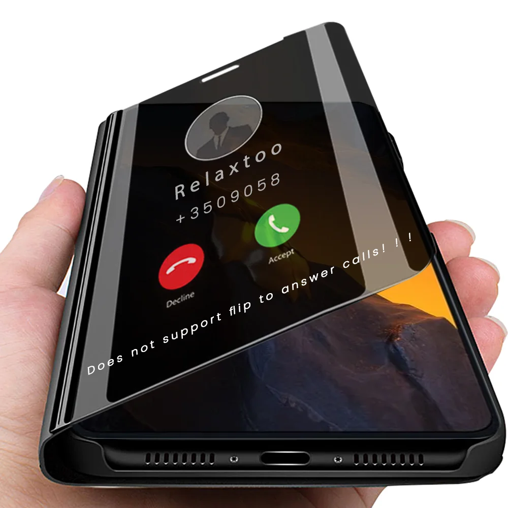 Pocof5pro custodia a specchio Smart View Flip Cover in pelle per Xiaomi Poco F5 5G supporto magnetico per libri Coque PocoF5 Poko Little F 5 F5Pro